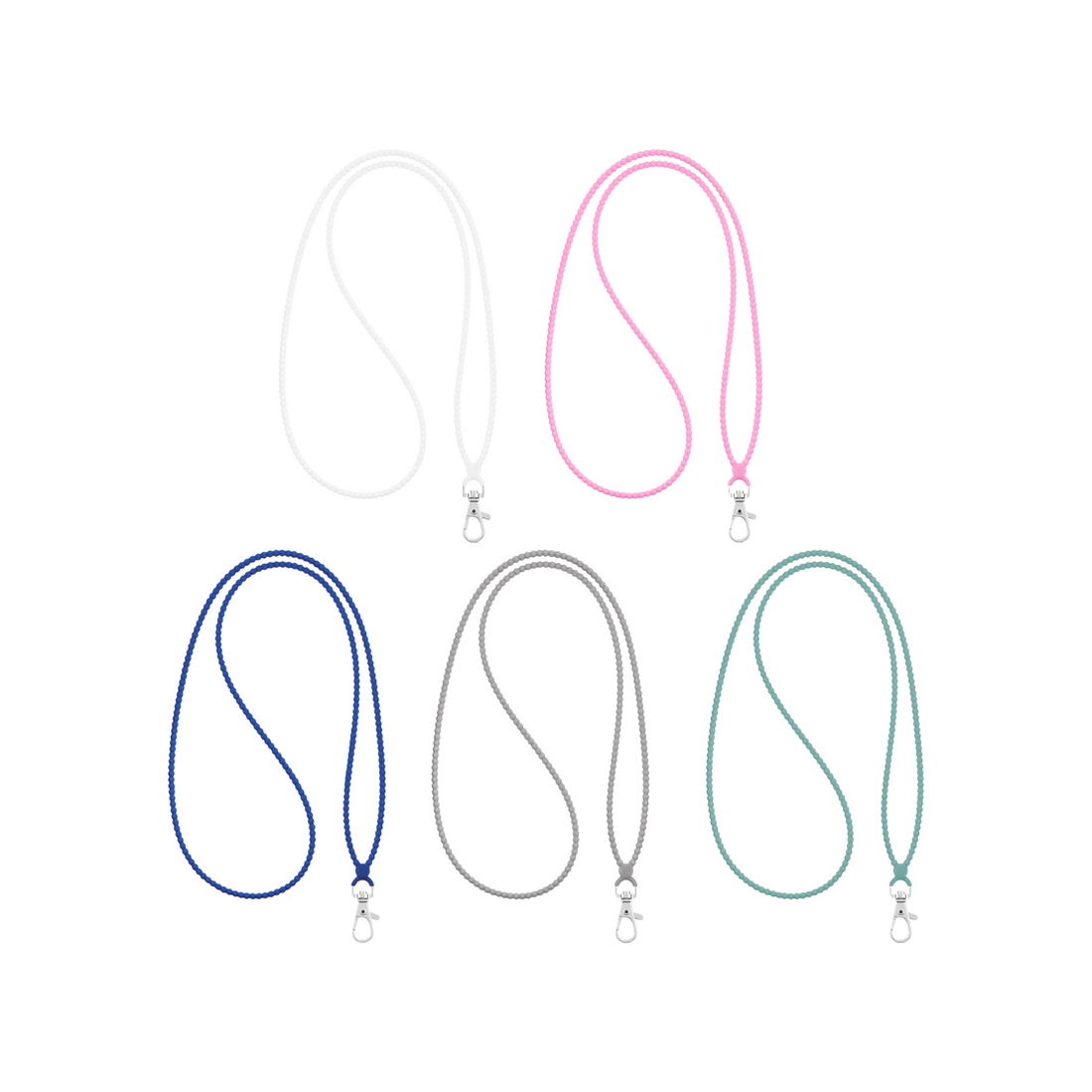 Cutie Lanyard Adult Silicone 5 Pack