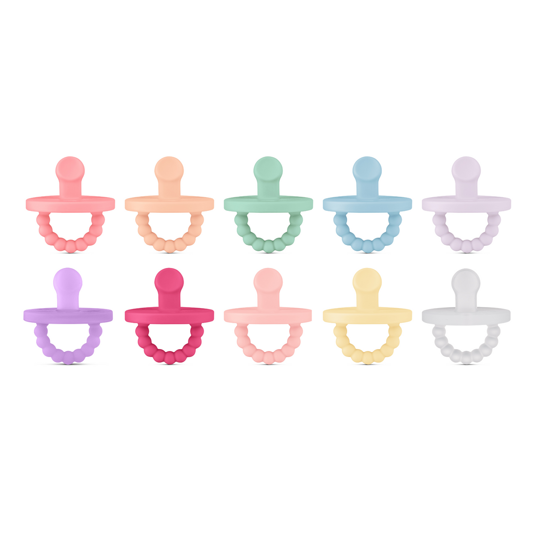 Cutie PAT Slant (0-6m) Pacifier + Teether Value 10 Packs