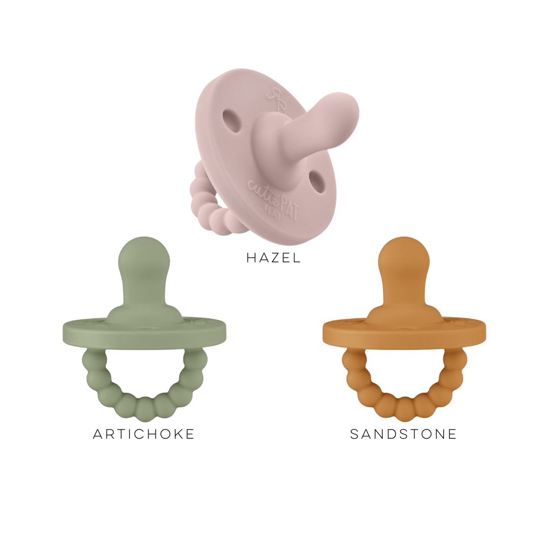 Cutie PAT Flat (0m+) Pacifier + Teether Value Packs