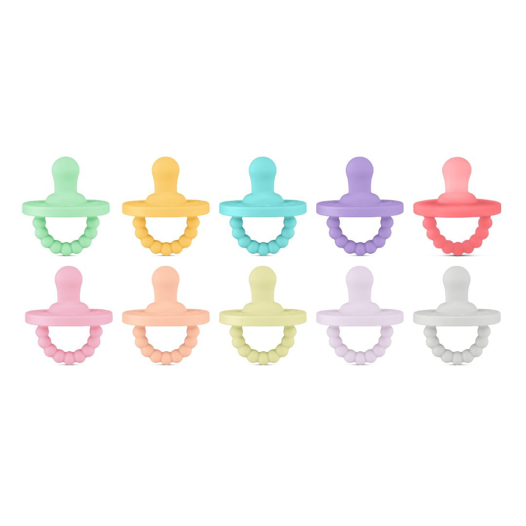 Cutie PAT Flat (0m+) Pacifier + Teether Value Packs