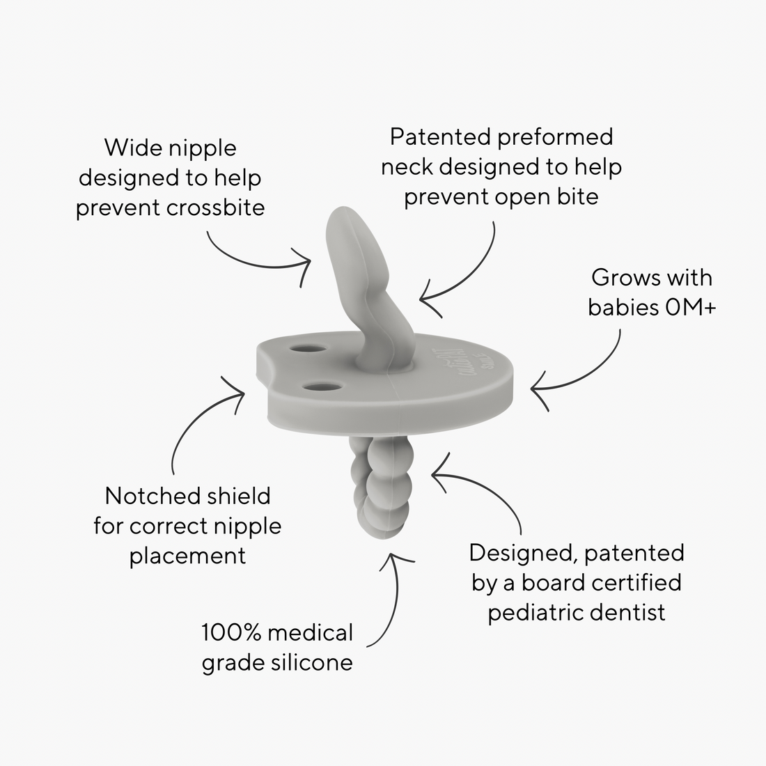 Cutie PAT Smile (0m+) Pacifier + Teether