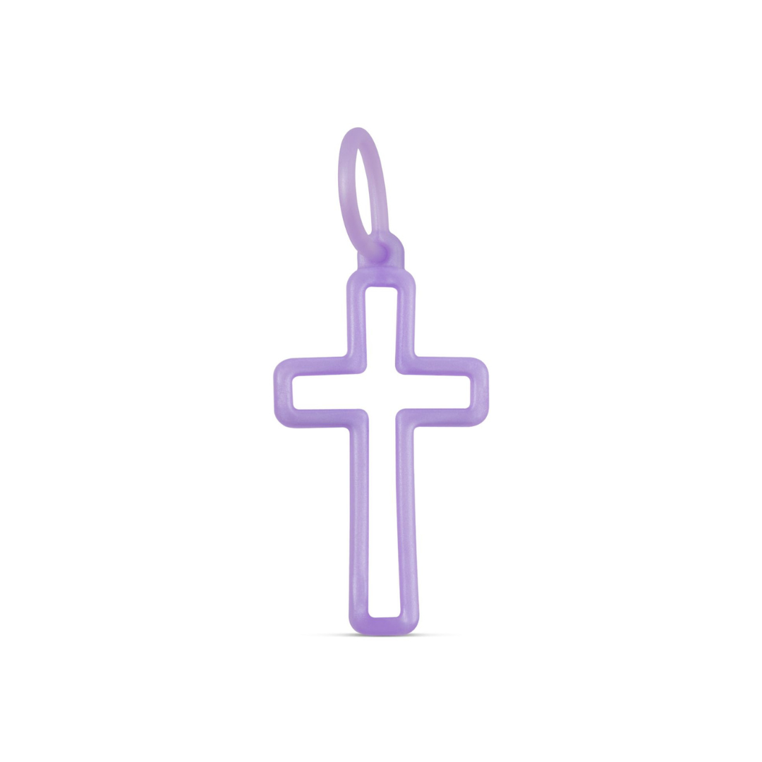 Orchid Cross Charm