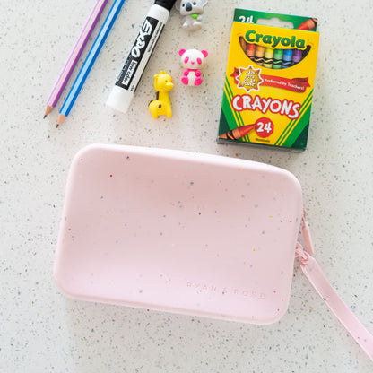 Pouch with school essentials