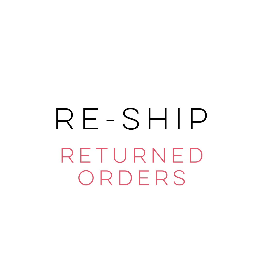 Reship a Returned Order